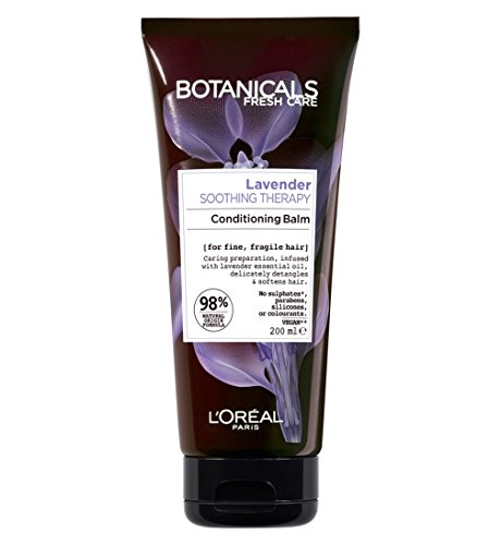 (3 PAQUETE) L'Oréal Paris Botanicals Terapia calmante SHAMPOO PARA LAVANDA x 400ml & LAVANDA BÁSICA DE ACONDICIONAMIENTO 200ml Y LAVANDA MASCARILLA 200ml SENSITIVE SCALPS Y FINA FRAGILE