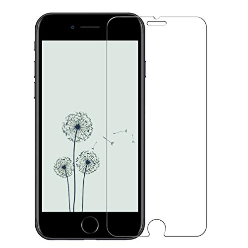 [3 Unidades] Protector de Pantalla para iPhone 7 / iPhone 8/iPhone 6/iPhone 6s,Cristal Templado para iPhone 7/8/6/6s Alta Definicion,9H Dureza,Sin Burbujas - Transparente