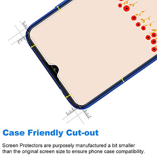 [3 Unidades] Protector de Pantalla para Xiaomi Redmi Note 8,Cristal Templado para Xiaomi Redmi Note 8 Alta Definicion,9H Dureza,Sin Burbujas - Transparente