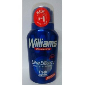 3 x Williams deo 75 ml concentrado equivale a 150 ml 0% alcohol