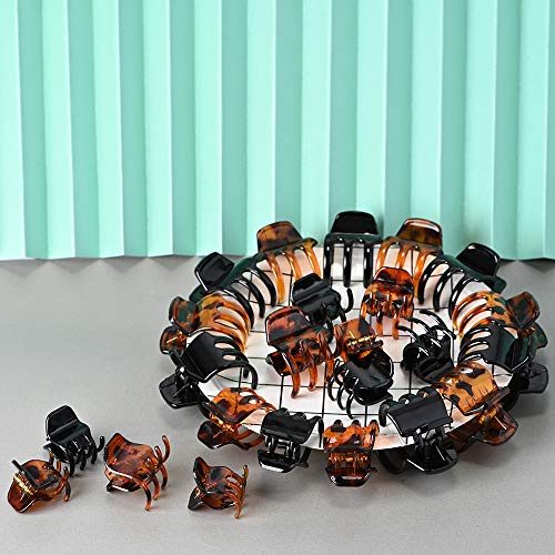 36 piezas de pinzas para el cabello, pinzas para el pelo, pinzas para pinzas para el pelo, antideslizantes, sujeción fuerte para mujeres y niñas (negro y marrón)