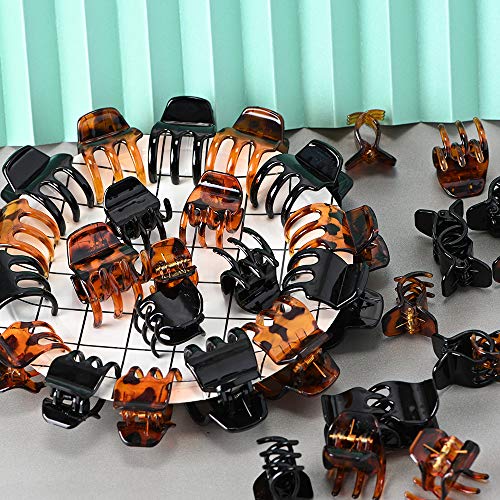 36 piezas de pinzas para el cabello, pinzas para el pelo, pinzas para pinzas para el pelo, antideslizantes, sujeción fuerte para mujeres y niñas (negro y marrón)