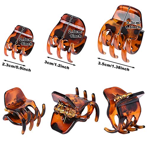 36 piezas de pinzas para el cabello, pinzas para el pelo, pinzas para pinzas para el pelo, antideslizantes, sujeción fuerte para mujeres y niñas (negro y marrón)