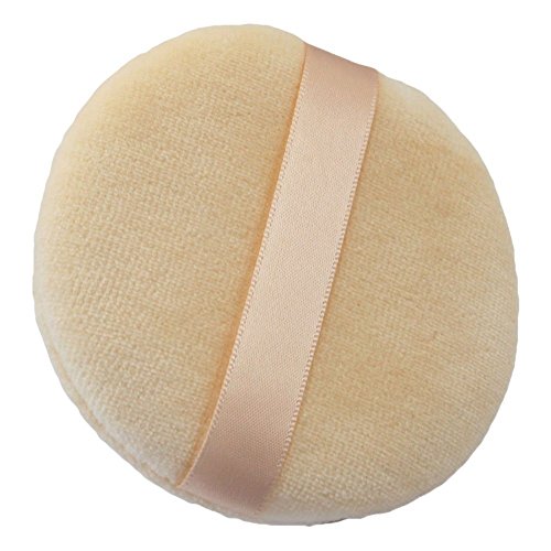 3pcs 3.1 "terciopelo algodón puff-round forma borla suave maquillaje cosméticos esponja