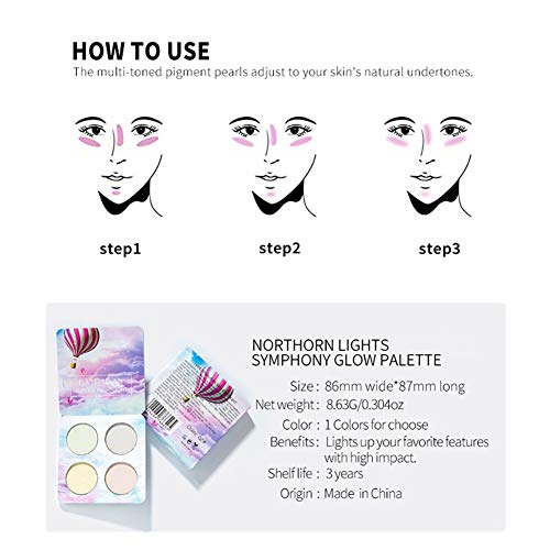 4 colores Highlighter Makeup Palette Angmile Matte Smoky Shimmer Glitter Eyeshadow Primer Maquillaje impermeable Paleta Cosméticos sombra de ojos Powder Make Up Waterproof Matte and Shimmers (2)