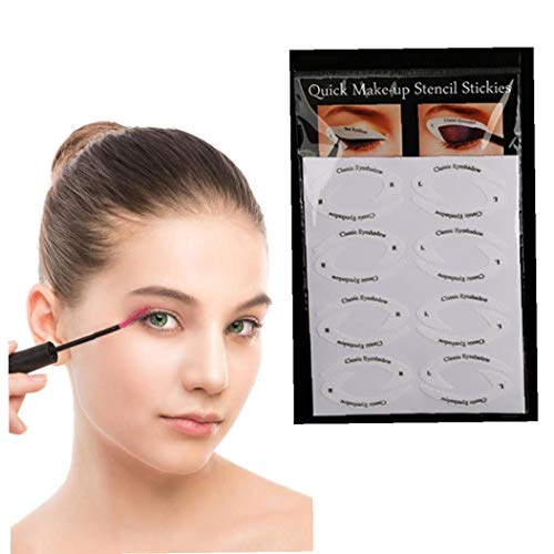 4 Hoja De Sombra De Ojos Profesional Shield Eyeliner Plantillas Ojos Ahumados O Almohadillas De Maquillaje con Alas Punta Desechable Mirada del Ojo