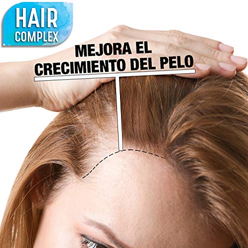 4 Meses [ 120 COMPRIMIDAS ] Suplemento de Biotina para el Pelo | Vitaminas para el Cabello y Saw Palmetto | Biotin para Crecimiento y Fortalecimiento