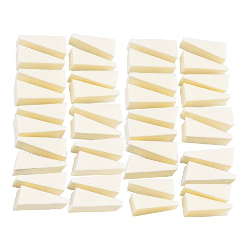 40 cuñas de maquillaje Aboat, cuñas de cosméticos, esponjas triangulares para uñas, base, herramienta de belleza
