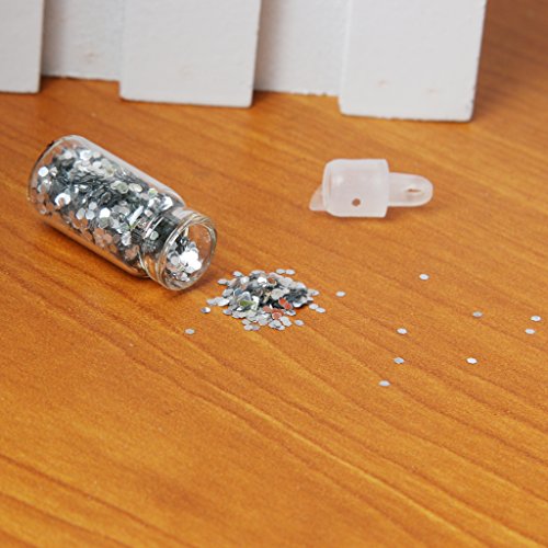 48 Botellas De Uñas Pegatina Elegante Manicura Del Arte DIY Brilla Lentejuelas Consejos De Decoración