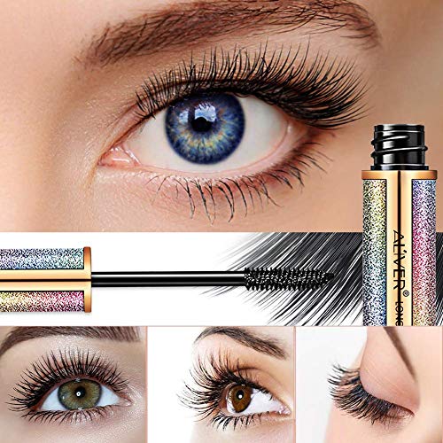 4D Silk Fiber Lash Máscara, 4D RíMel Resistente Al Agua, Extra Larga, MáS Gruesa, PestañAs Voluminosas, Duradero, Maquillaje Natural Para Ojos, Sin FloracióN