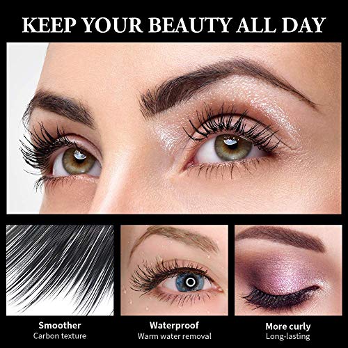 4D Silk Fiber Lash Máscara, 4D RíMel Resistente Al Agua, Extra Larga, MáS Gruesa, PestañAs Voluminosas, Duradero, Maquillaje Natural Para Ojos, Sin FloracióN