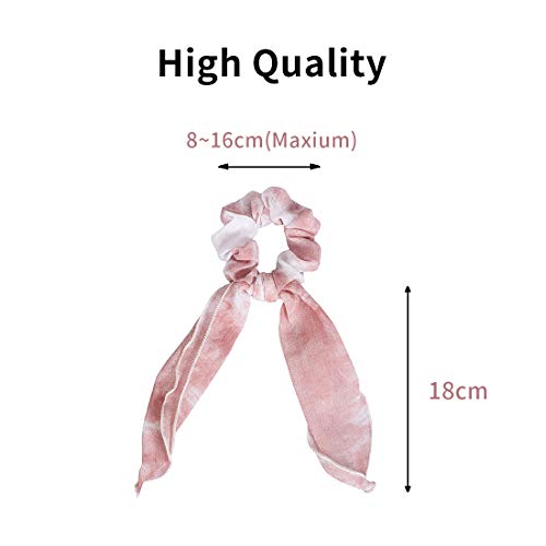 5 lazos de gasa para el pelo, estilo vintage, con diseño floral, para mujer