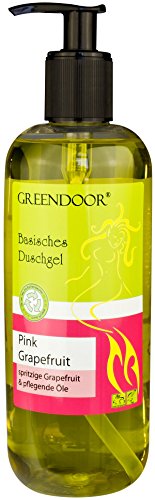 500 ml Greendoor Básica Gel de ducha Fucsia Pomelo - 100% Natural, Cosmética natural sin Silicona, sin Sulfato, sin conservantes