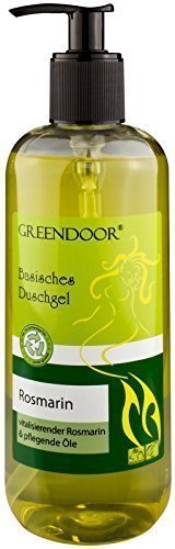 500ml Greendoor Básica Gel de ducha Romero, 100% Natural de la Manufactura de cosmética natural, sin Silicona, sin Sulfato, sin conservantes