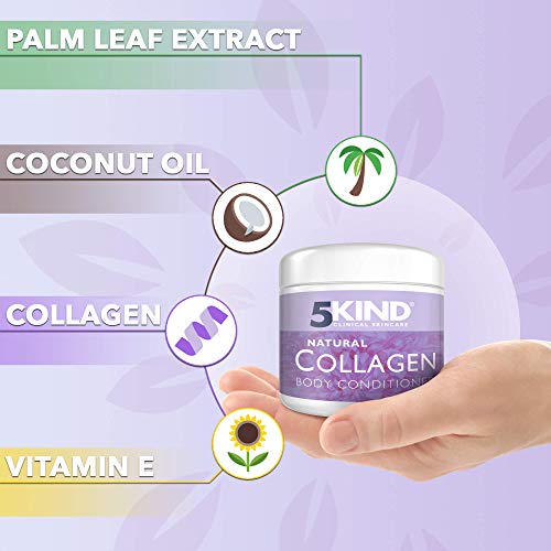 5KIND Crema Corporal Colágeno Y Manteca De Cacao-Hidratante, Revitalizante Y Reafirmante-Aceites Naturales Para Una Piel Bonita, Suave Y Radiante, Crema Corporal De Rápida Absorción, No Grasa 5KIND Crema Corporal Colágeno Y Manteca De Cacao-Hidratante, Revitalizante Y Reafirmante-Aceites Naturales Para Una Piel Bonita, Suave Y Radiante, Crema Corporal De Rápida Absorción, No Grasa