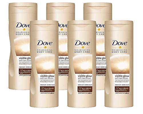 6 lociones de verano para pieles de normal a oscura, 250 ml.