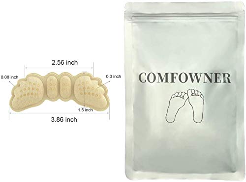 6 pares de almohadillas para el talón Las plantillas cómodamente insertadas son adecuadas para zapatos sueltos demasiado grandes Tapas acolchadas con cubierta protectora adecuada para damas hombres