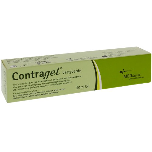 60ml Contragel ® verde, para su uso con el diafragma y el capuchón cervical