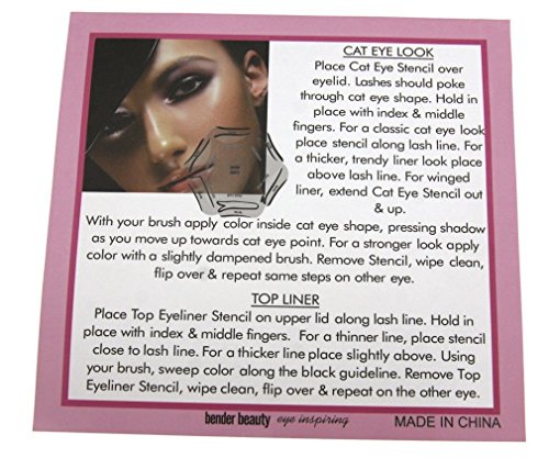 6�en 1�Delineador de ojos dise�o de cosm�ticos plantilla gu�a r�pida Cat maquillaje ahumado herramienta