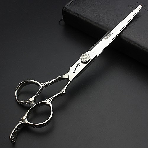 7 pulgadas tijeras de pelo profesional de peluquería corte de estilo japonés de alta rigidez de la herramienta tijeras de acero inoxidable