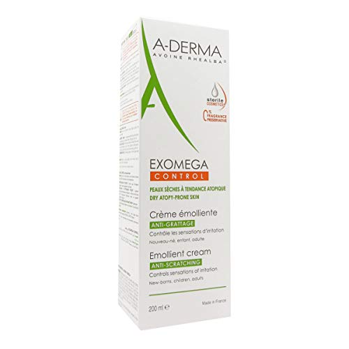 A-derma Exomega Control Crema Emoliente Anti-Rascado Piel Atópica, 200ml