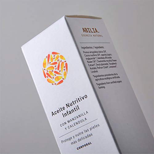 Abilia. Esencia Natural Aceite Nutritivo Infantil Bio Ecológico, 100 ml, Pack de 1