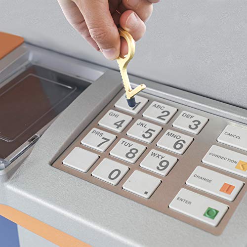 Abridor de Puerta Pack de 3 - Gancho Sin Contacto para Abrir Manijas - Pulsador, Lápiz Táctil y Llavero - Herramienta de Bolsillo para Seguridad e Higiene