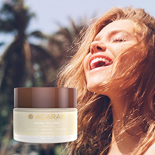ACARAA Crema Facial Orgánica, Hidratante Natural Para Piel Seca Y Sensible, Crema Facial Anti-Edad Para Mujer, Crema Hidratante Con Aloe Vera Y Aceites Orgánicos, Cosmética Natural De Alemania, 50ml