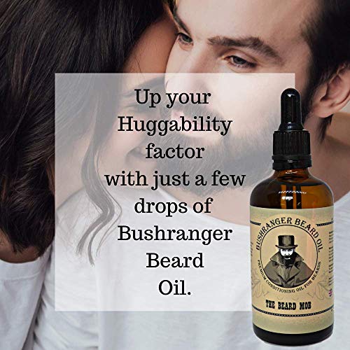 Aceite de Barba Bushranger de 100ml XL -Acondicionador para una barba más suave y gruesa. Aceite ligero y seco con una fragancia refrescante.