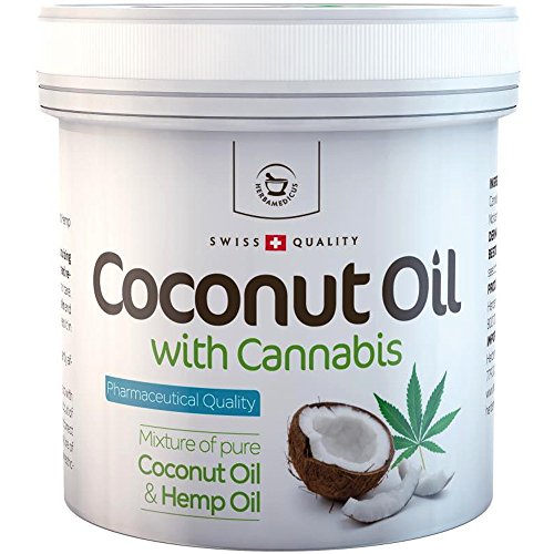 Aceite de coco con aceite de cáñamo Sativa Cannabis (250 g)