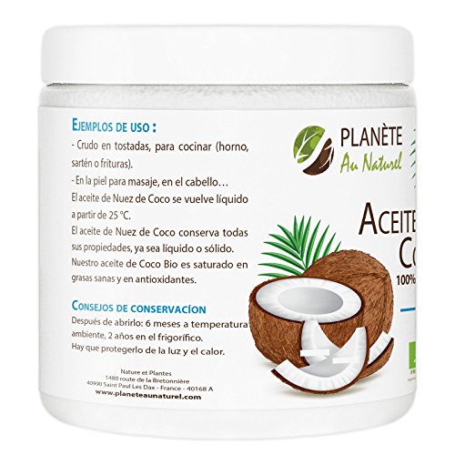 Aceite de Coco Virgen Orgánico - PRENSADO EN FRIO - 500ml