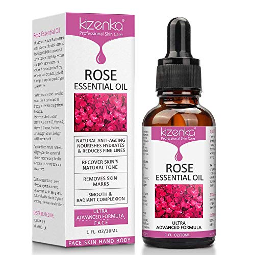 ¡Aceite esencial de rosa, cuidado de la piel con vitamina C, aclara las arrugas antienvejecimiento, perfecto para aromaterapia, relajación, terapia de la piel y más! - NATURAL
