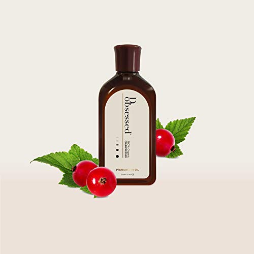 Aceite Premium para la Piel de d.obsessed - Jojoba orgánica, aceite de rosa mosqueta y vitamina E mezclado - Tratamiento natural para rostro, cuerpo y uñas - Antiedad, hidratación y reparación (100ml)