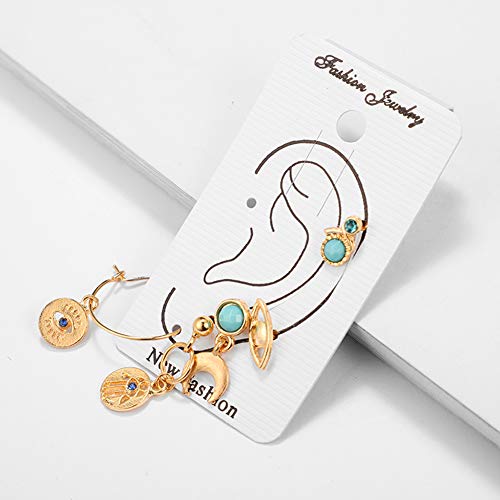 AchidistviQ Juego de 5 Pendientes de Tuerca para Mujer, de la Marca