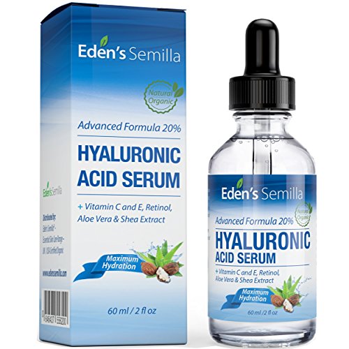 Acido Hialuránico Serum 60ml - Es el mejor anti-edad hidradante para el cutis. Ayuda a reducir las arrugas faciales. Contiene Vitamina C, Retinol, y Vitamina E.