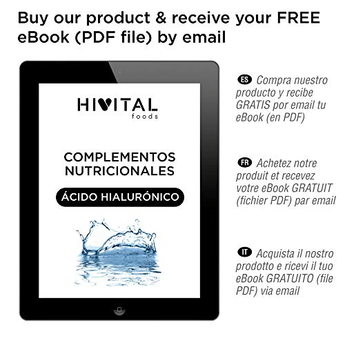 Ácido Hialurónico puro 400 mg | 120 cápsulas veganas (Suministro para 4 meses) | Alta dosis, concentración y biodisponibilidad que mantiene los cartílagos, articulaciones, huesos y piel sanos