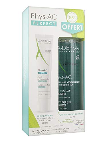 Aderma Phys-AC Perfect Anti-Imperfecciones Líquido 40 ml + Gel Purificante Espumoso 100 ml Libre