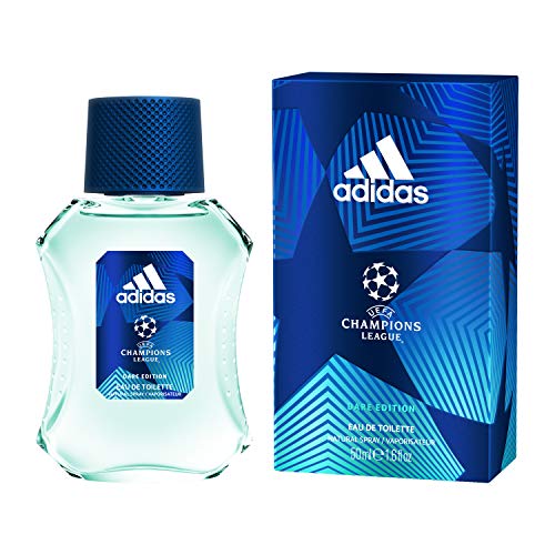 Adidas Set UEFA 6 Hombre: Hair & Body Shower Gel 250 ml + Desodorante Spray 150 ml + Eau de Toilette 100 ml + Cupón 10 euros