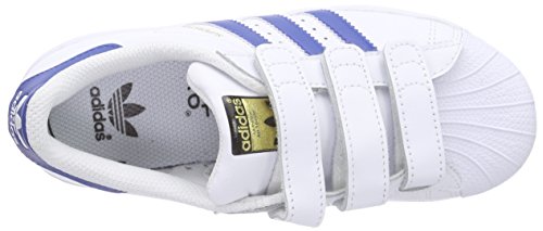 adidas Superstar Foundation CF C, Zapatillas de Deporte Unisex niños, (FTWR White/EQT Blue S16/Eqt Blue S16), 30 EU