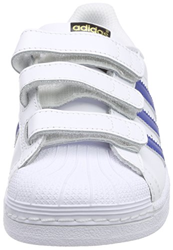 adidas Superstar Foundation CF C, Zapatillas de Deporte Unisex niños, (FTWR White/EQT Blue S16/Eqt Blue S16), 30 EU