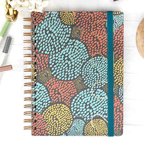 Agenda anual 2020 Etnic - Semana Vista Anillas A5 -Takenote Agendas- Agenda Bilingüe Español- Ingles