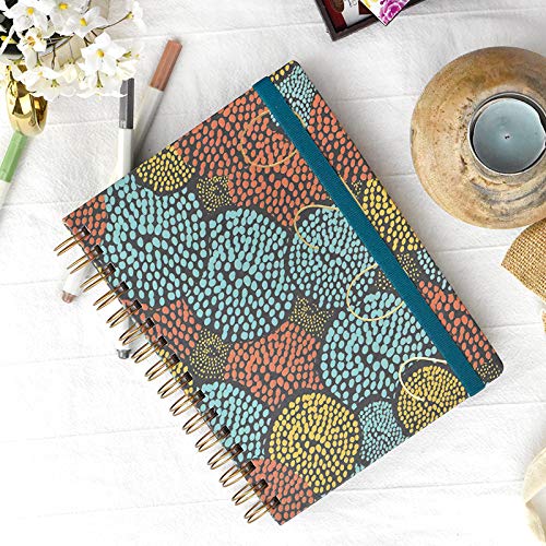 Agenda anual 2020 Etnic - Semana Vista Anillas A5 -Takenote Agendas- Agenda Bilingüe Español- Ingles