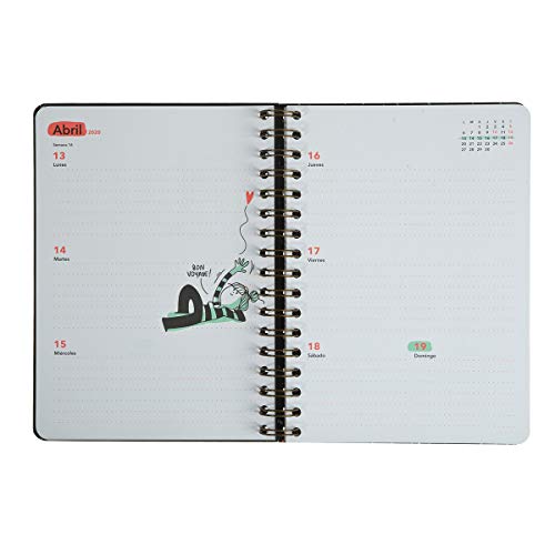 Agenda Anual Wiro 2020 La Volátil, 16.0 x 22.0 x 1.8 cm