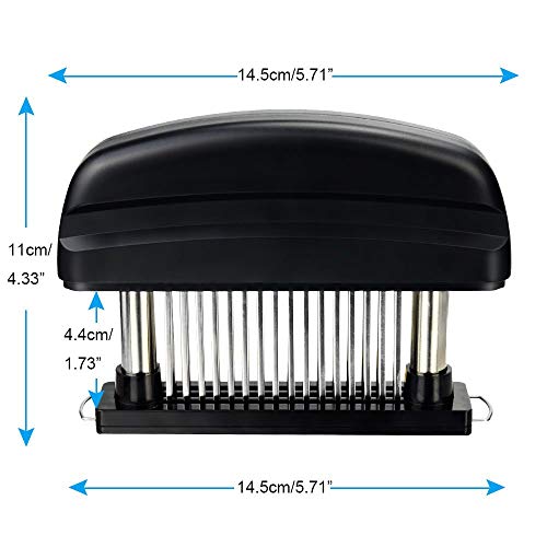 Aguja para ablandador de carne, 48 cuchillas afiladas de acero inoxidable