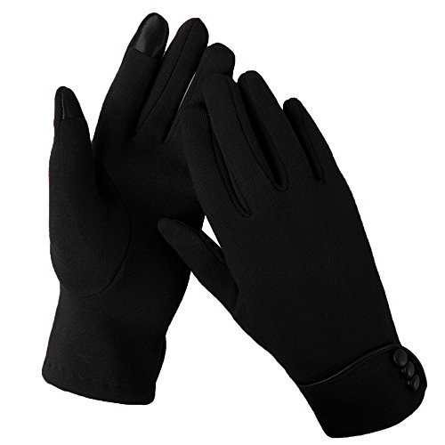 Aibrou Guantes mujer tactiles pantalla,Muy elegantes y cómodas para Invierno,Una Talla