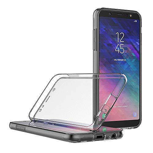 AICEK Funda Samsung Galaxy A6 2018, Transparente Silicona 360°Full Body Fundas para Samsung A6 2018 Carcasa Silicona Funda Case (5,6 Pulgadas)