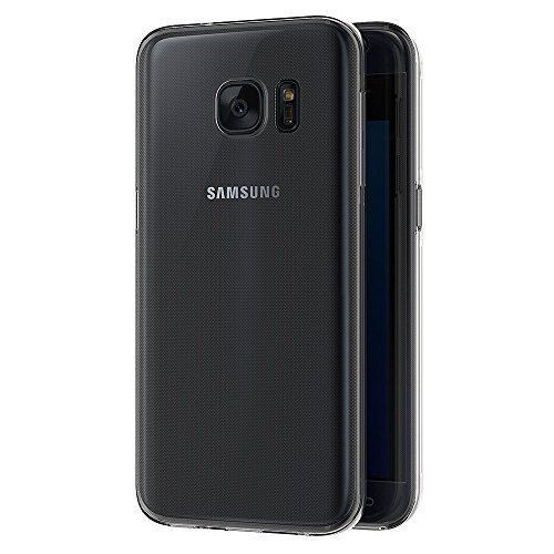 AICEK Funda Samsung Galaxy S7 Edge, Transparente Silicona 360°Full Body Fundas para Samsung S7 Edge Carcasa Silicona Funda Case (5,5 Pulgadas)
