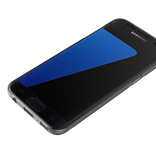 AICEK Funda Samsung Galaxy S7 Edge, Transparente Silicona 360°Full Body Fundas para Samsung S7 Edge Carcasa Silicona Funda Case (5,5 Pulgadas)
