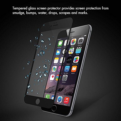 aiMaKE Protector de Pantalla Compatible con iPhone 6 /iPhone 6s, 3D Pantalla Completa Cristal Templado Pantalla Protectora Anti BLU Ray,Cubre la Pantalla Completa Perfectamente para iPhone 6s Negro