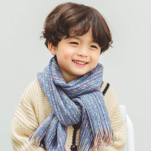 Aimfor 1Uno Niños y Niñas Bebé Bufandas Mantón Otoño e Invierno Cálidos Chal Pequeño De Cachemira Con Fragancia Para Niños Salvajes Gris claro